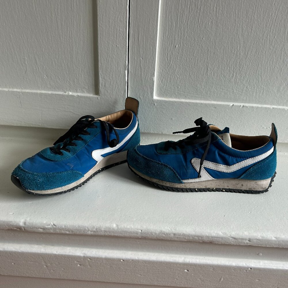 Used Rag & Bone Retro Runner Sneakers in Blue (Sz 38)